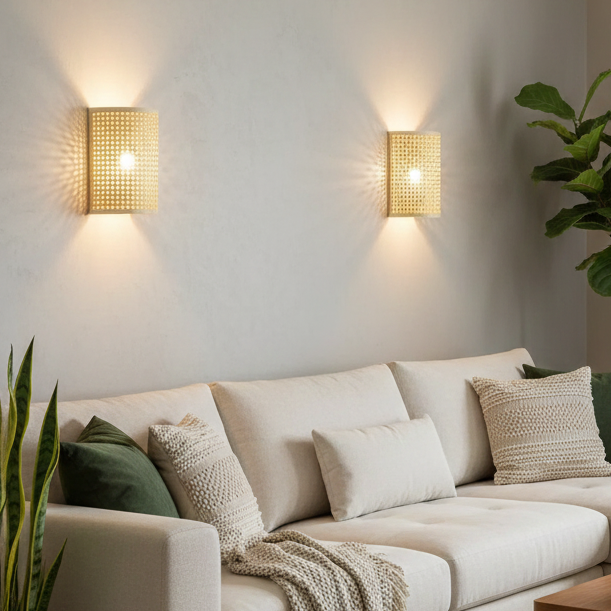 RattanGlow™ Wall Sconce