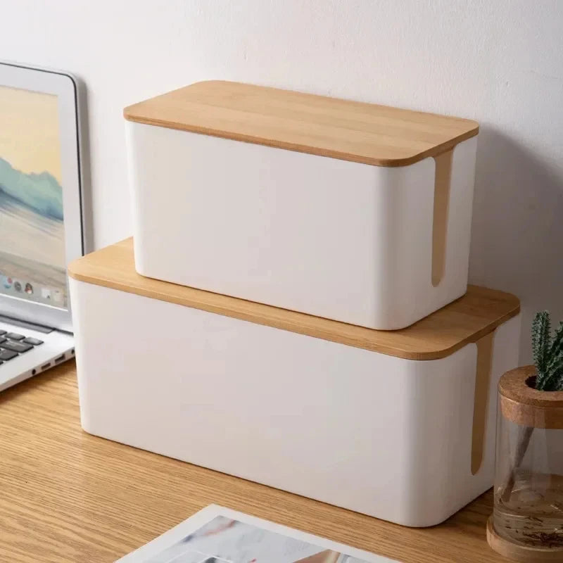 Lunara™ | Wooden Cable & Power Box Organizer