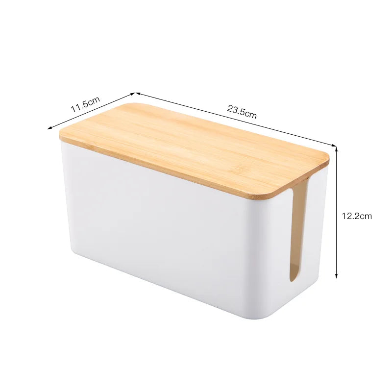 Lunara™ | Wooden Cable & Power Box Organizer