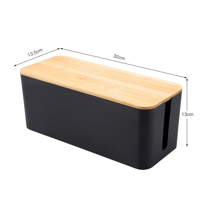 Lunara™ | Wooden Cable & Power Box Organizer