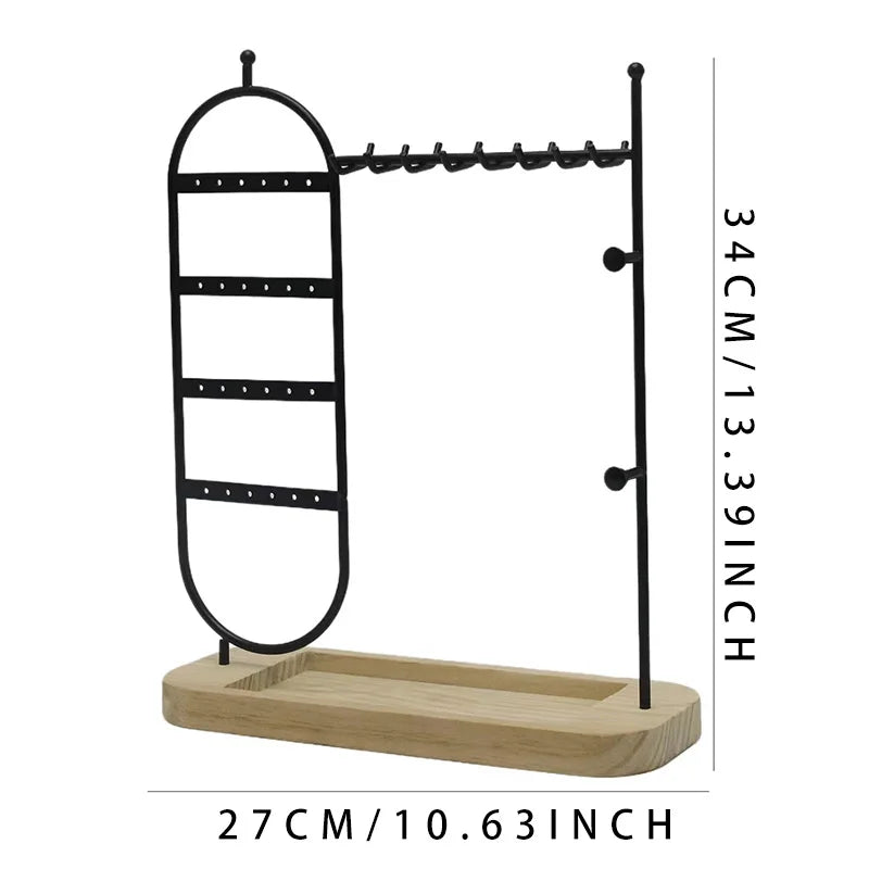 Aurielle™ | Solid Wood Jewelry Organizer Stand