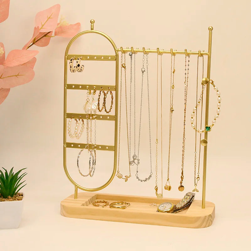Aurielle™ | Solid Wood Jewelry Organizer Stand