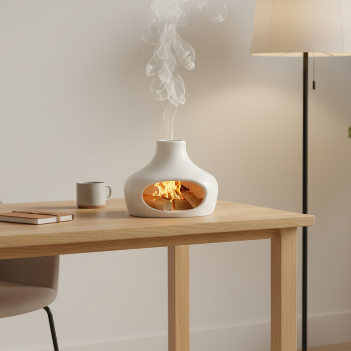 Chimney Calm – Ceramic Palo Santo & Sage Burner